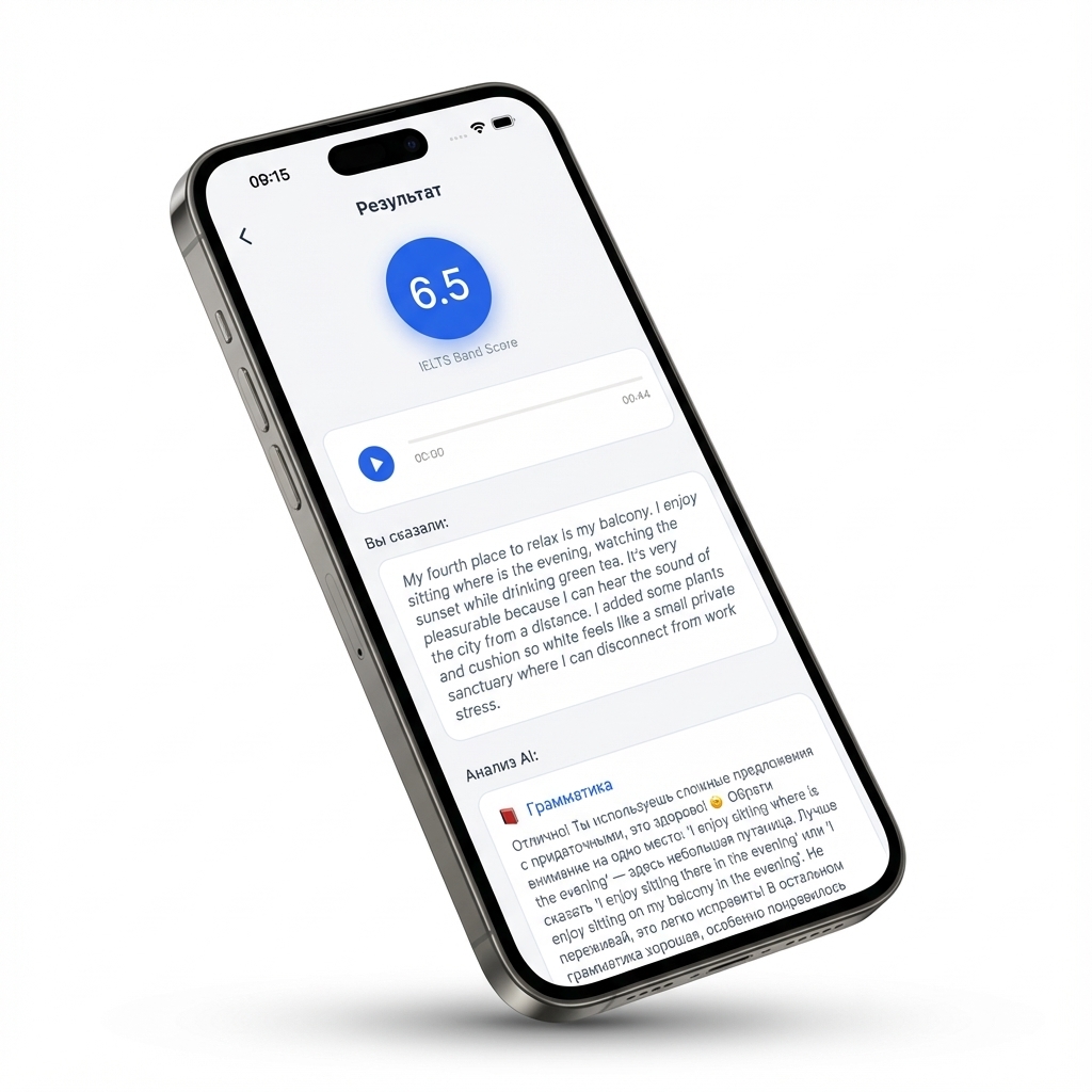 SpeakMate - IELTS Speaking результат